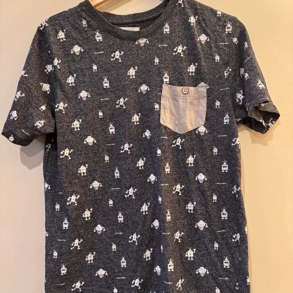 Artistry in Motion Robot Print Pocket Tee